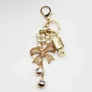 Authentic Louis Vuitton Lock & Key with unbranded Bagcharm, Keycharm, Keychain